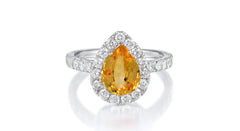 Custom made unique non traditional dream yellow sapphire and diamond engagement rings 16