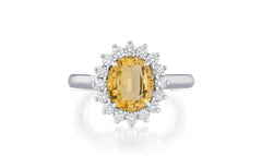 Custom made unique non traditional dream yellow sapphire and diamond engagement rings 17