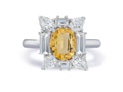 Custom made unique non traditional dream yellow sapphire and diamond engagement rings 8