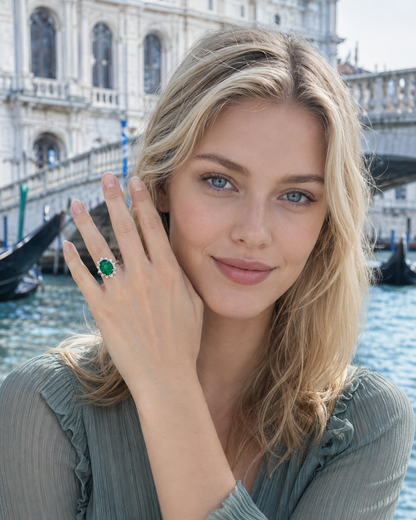 New 2026 29 custom made unique affordable emerald diamond accents engagement rings