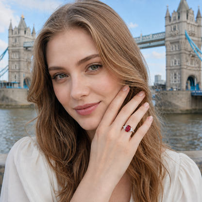 New 2026 31 custom made unique affordable ruby diamond accents engagement rings