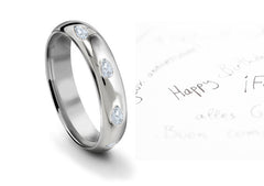 eternity ring burnish set with pear shaped diamonds