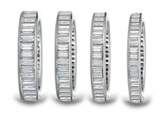 eternity band channel set with baguette cut diamonds