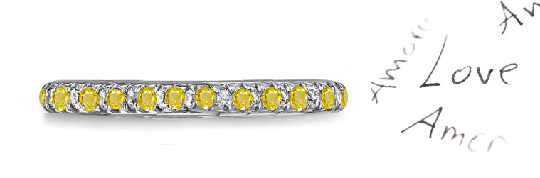 engagement ring handcrafted with round yellow sapphire center and diamond halo/band