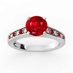 New 2026 101 custom made unique affordable ruby diamond accents engagement rings