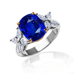 New 2026 102 custom made unique affordable blue sapphire diamond accents engagement rings