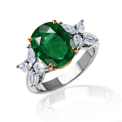 New 2026 102 custom made unique affordable emerald diamond accents engagement rings