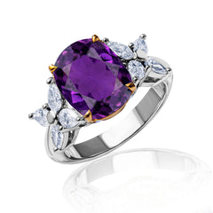 New 2026 102 custom made unique affordable purple sapphire diamond accents engagement rings