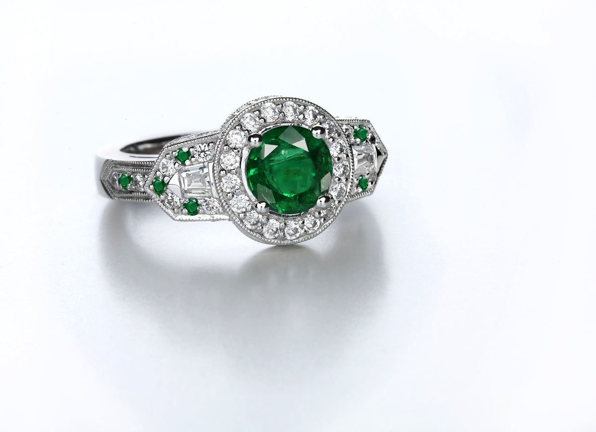 New 2026 103 custom made unique affordable emerald diamond accents engagement rings