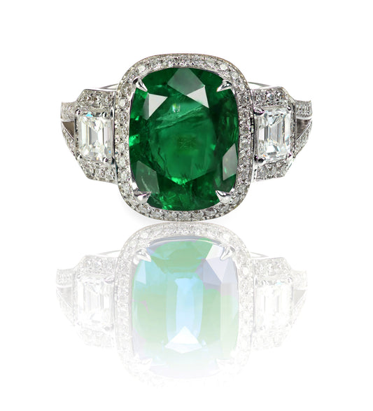 New 2026 107 custom made unique affordable emerald diamond accents engagement rings