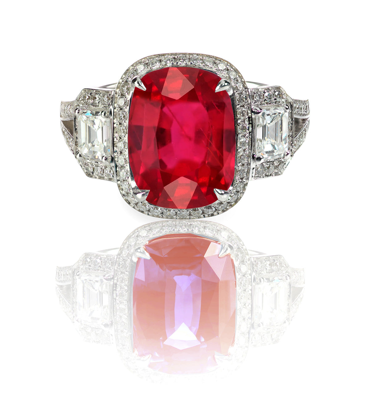 New 2026 107 custom made unique affordable ruby diamond accents engagement rings
