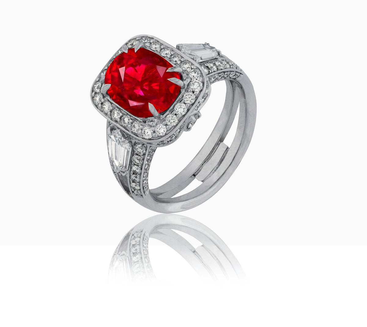 New 2026 109 custom made unique affordable ruby diamond accents engagement rings