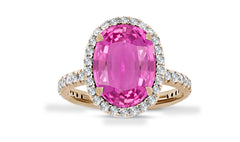 New 2026 11 custom made unique affordable pink sapphire diamond accents engagement rings