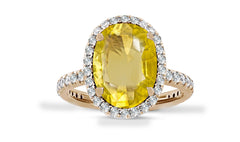 New 2026 11 custom made unique affordable yellow sapphire diamond accents engagement rings