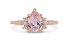 New 2026 110 custom made unique affordable pink sapphire diamond accents engagement rings