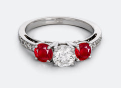 New 2026 113 custom made unique affordable ruby diamond accents engagement rings
