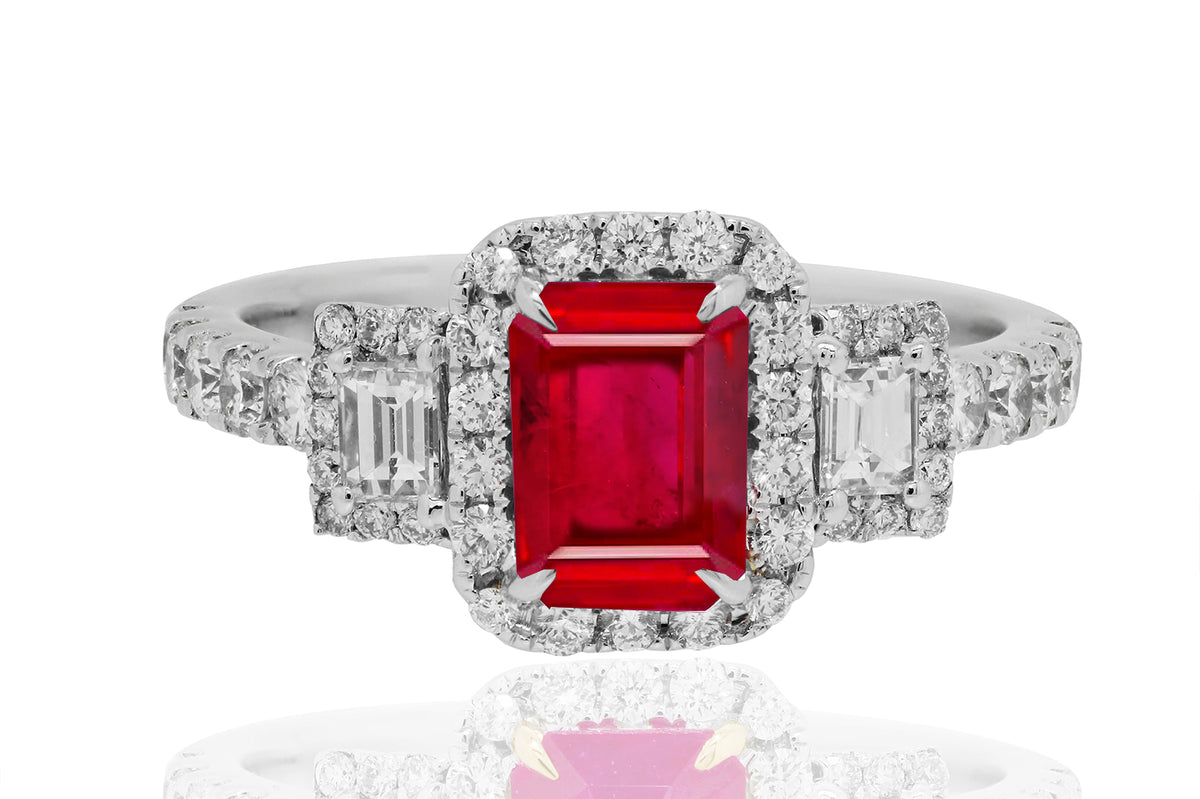 New 2026 116 custom made unique affordable ruby diamond accents engagement rings