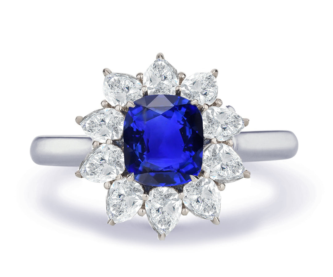 New 2026 13 custom made unique affordable blue sapphire diamond accents engagement rings