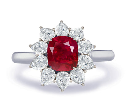 New 2026 13 custom made unique affordable ruby diamond accents engagement rings