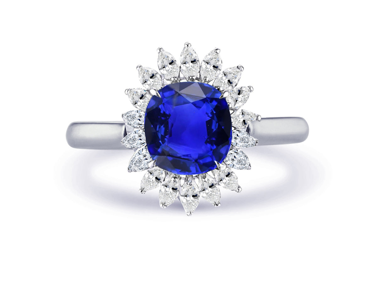 New 2026 14 custom made unique affordable blue sapphire diamond accents engagement rings
