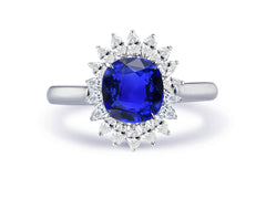 New 2026 14 custom made unique affordable blue sapphire diamond accents engagement rings