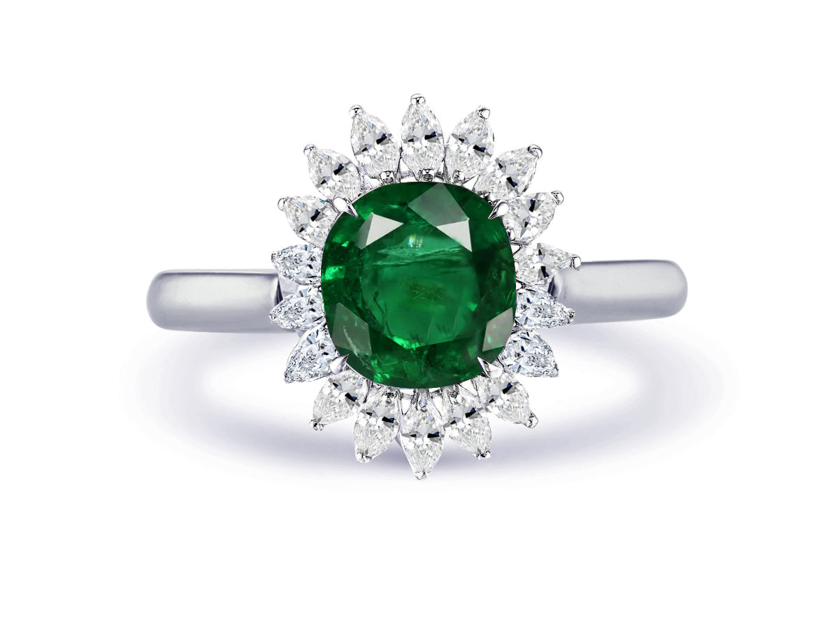 New 2026 14 custom made unique affordable emerald diamond accents engagement rings