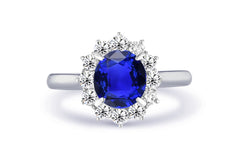 New 2026 15 custom made unique affordable blue sapphire diamond accents engagement rings