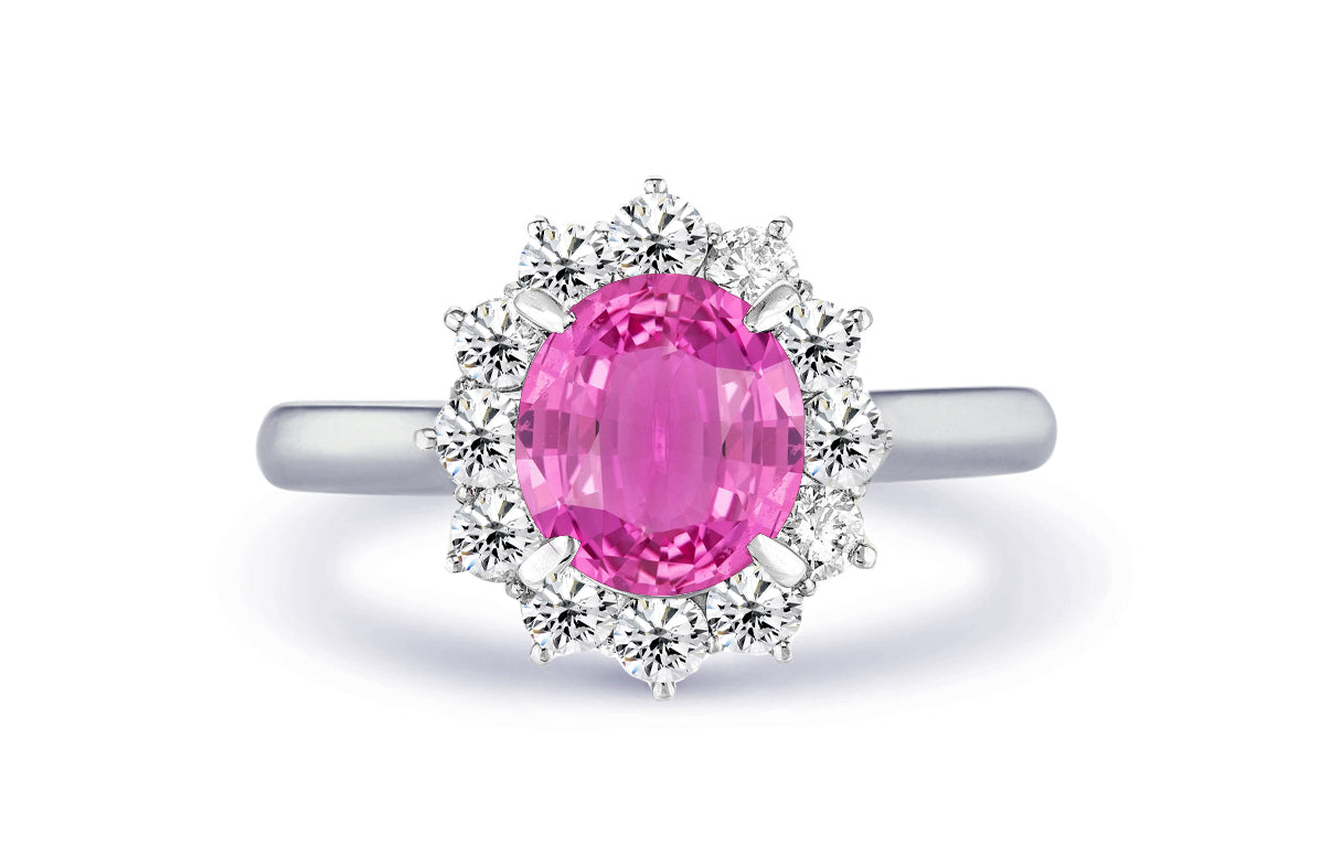 New 2026 15 custom made unique affordable pink sapphire diamond accents engagement rings
