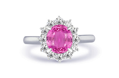 New 2026 15 custom made unique affordable pink sapphire diamond accents engagement rings