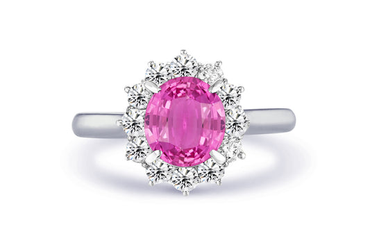 New 2026 15 custom made unique affordable pink sapphire diamond accents engagement rings