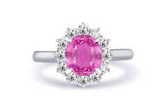 New 2026 15 custom made unique affordable pink sapphire diamond accents engagement rings