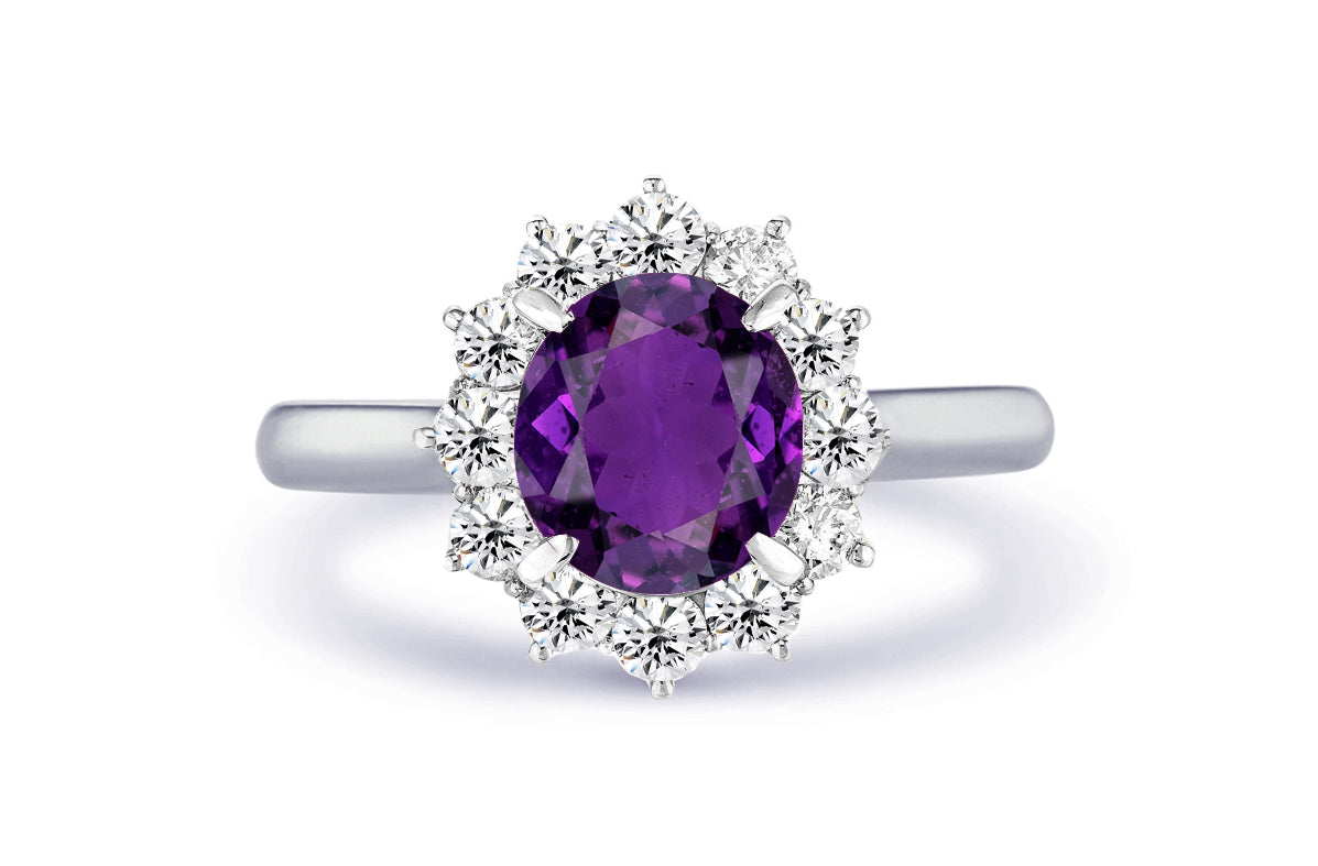 New 2026 15 custom made unique affordable purple sapphire diamond accents engagement rings