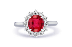 New 2026 15 custom made unique affordable ruby diamond accents engagement rings