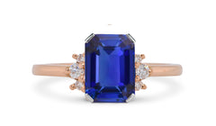 New 2026 151 custom made unique affordable blue sapphire diamond accents engagement rings