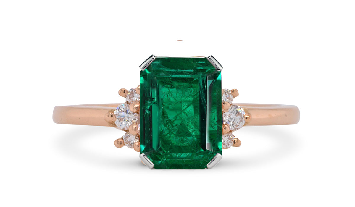 New 2026 151 custom made unique affordable emerald diamond accents engagement rings