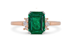 New 2026 151 custom made unique affordable emerald diamond accents engagement rings
