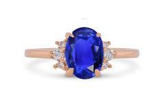 New 2026 152 custom made unique affordable blue sapphire diamond accents engagement rings