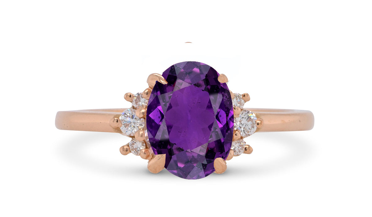 New 2026 152 custom made unique affordable purple sapphire diamond accents engagement rings