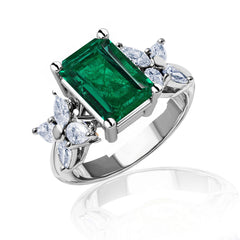 New 2026 153 custom made unique affordable emerald diamond accents engagement rings