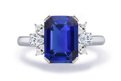 New 2026 155 custom made unique affordable blue sapphire diamond accents engagement rings