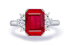 New 2026 155 custom made unique affordable ruby diamond accents engagement rings
