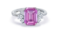New 2026 157 custom made unique affordable pink sapphire diamond accents engagement rings