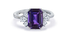 New 2026 157 custom made unique affordable purple sapphire diamond accents engagement rings