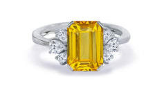 New 2026 157 custom made unique affordable yellow sapphire diamond accents engagement rings