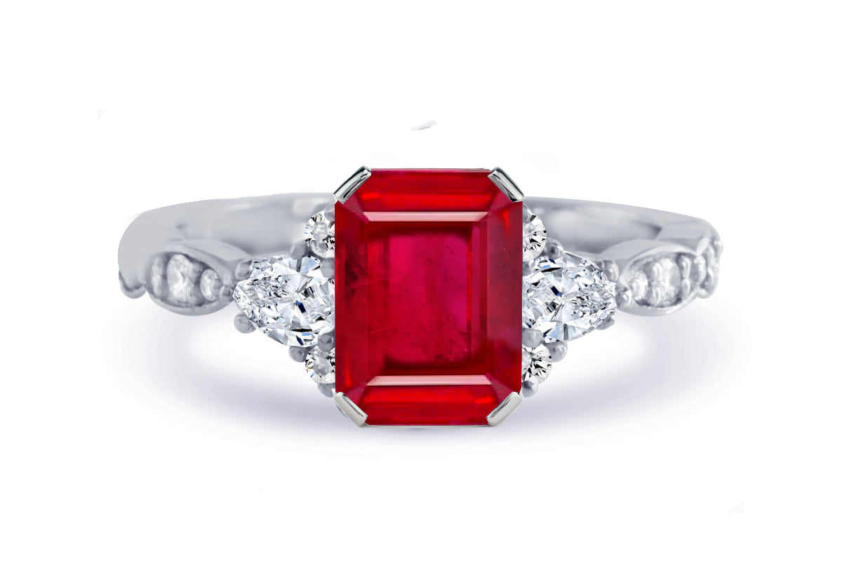New 2026 158 custom made unique affordable ruby diamond accents engagement rings