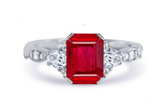 New 2026 158 custom made unique affordable ruby diamond accents engagement rings