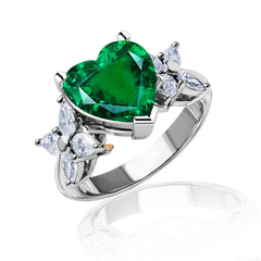New 2026 159 custom made unique affordable emerald diamond accents engagement rings