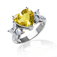 New 2026 159 custom made unique affordable yellow sapphire diamond accents engagement rings