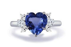 New 2026 160 custom made unique affordable blue sapphire diamond accents engagement rings