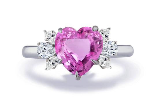 New 2026 160 custom made unique affordable pink sapphire diamond accents engagement rings